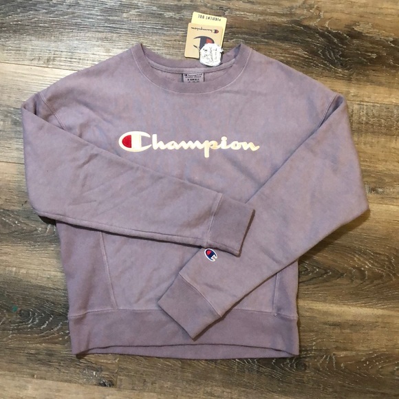 Champion Tops - Champion Reverse Weave Smoked Lilac XS Sweatshirt